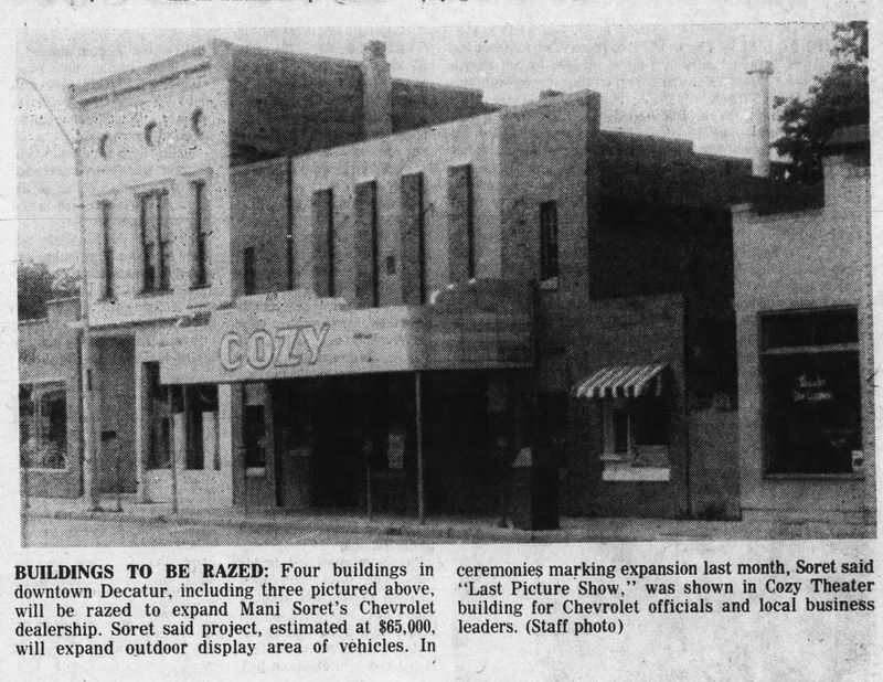 Cozy Theatre - Jul 10 1975 Razed (newer photo)